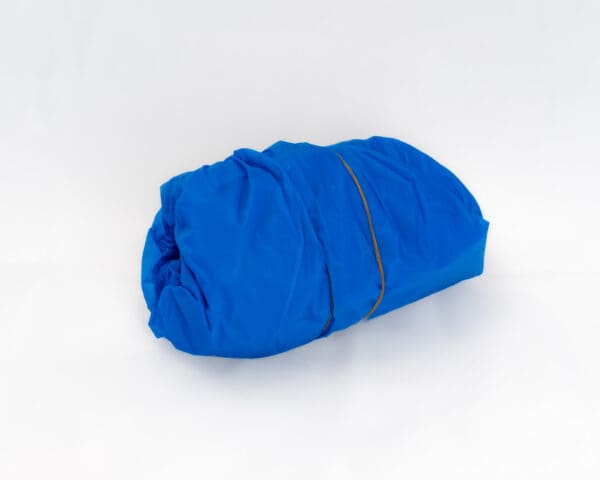 a roll of 20 blue 503 PPE Non-Slip Shoe Covers on a white background