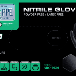 Black Nitrile Gloves - 7Mil